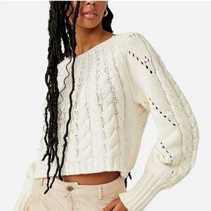 Free People Sandre Pullover Sweater - Size L